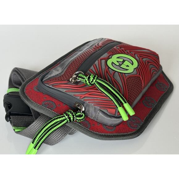 Gucci GG Logo Nylon Belt Bag Multicolor 752102 Size 110 (44) Italy New - Picture 7 of 14